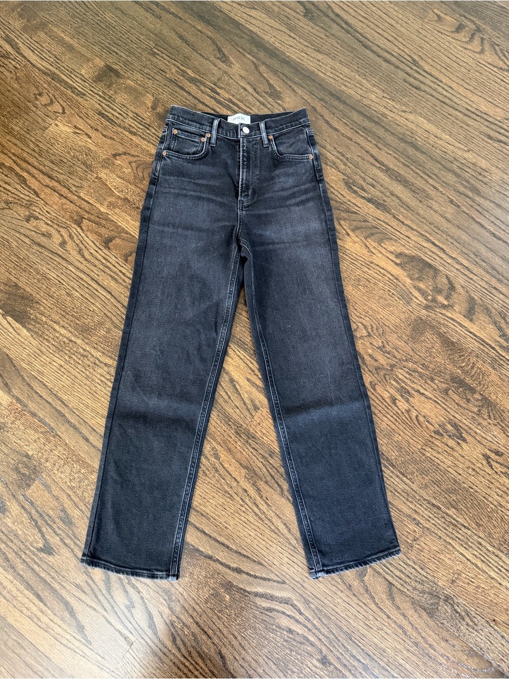 Agolde Ren high-rise cropped straight jeans